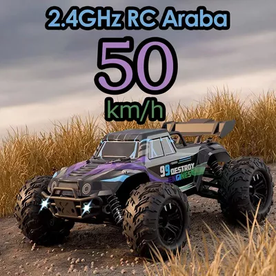 50 KM Hız Yapan RC Araba Metal iç Aksam 4x4 4WD OFF ROAD Uzaktan Kumandalı Araba