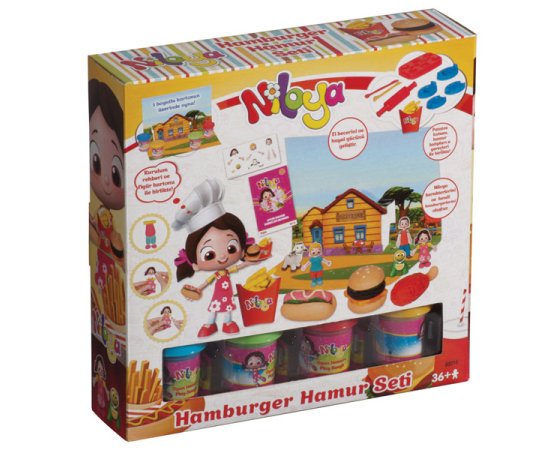 Oyuncak Niloya Hamburger Oyun Hamuru Seti